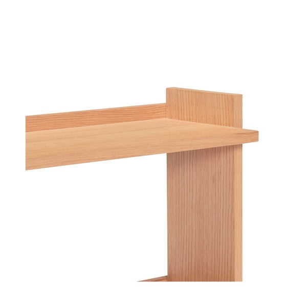 Dabīga toņa daudzlīmeņu sienas plaukts ar ozolkoka imitāciju 100 cm Forma – Hübsch-image-4