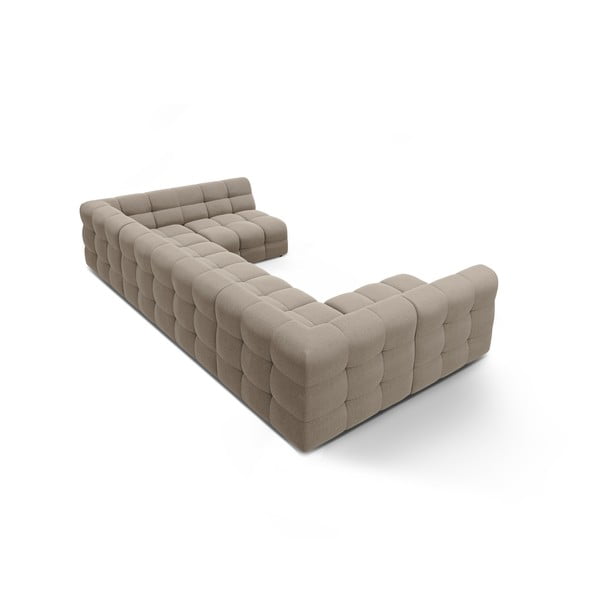 Brūns stūra dīvāns (U veida) Kendal – Micadoni -image-4