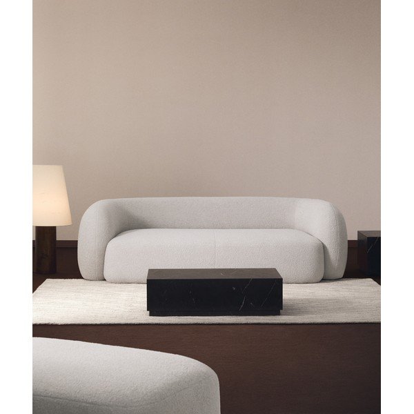 Melns marmora žurnālgaldiņš 50x100 cm Sorein – Kave Home-image-2