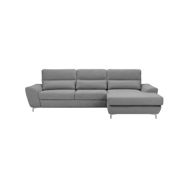 Gaiši pelēks Windsor & Co Sofas Omega dīvāns, labais stūris