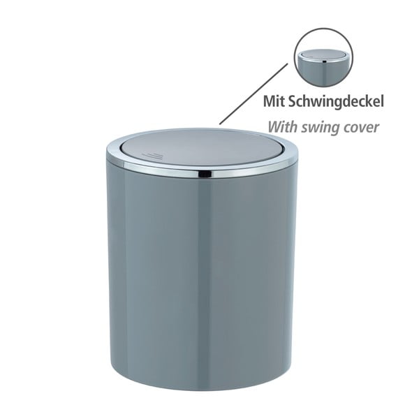 Pelēks atkritumu grozs Wenko Inca, 2 l-image-3