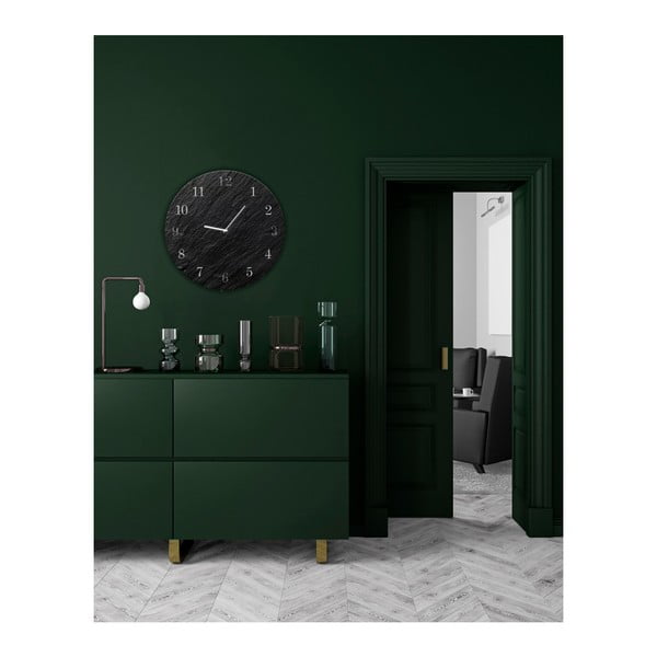 Sienas pulkstenis Styler Glassclock Carbon, ⌀ 30 cm-image-2