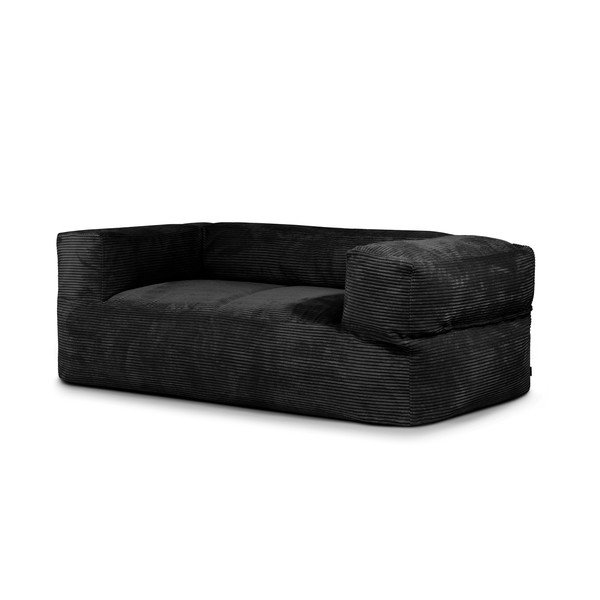 Melns velveta sēžammaiss Sofa MooG – SLOWDOWN