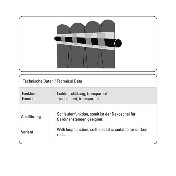 Pelēks aizkars 245x140 cm Natur – Gardinia-image-3