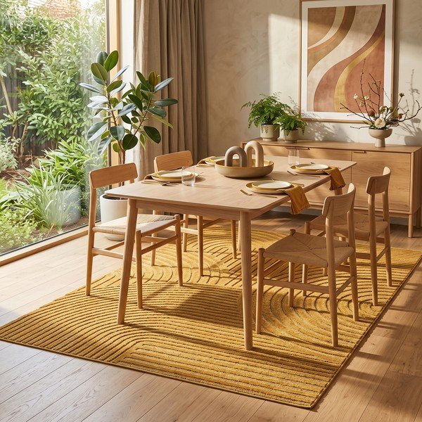 Okera dzeltens paklājs 200x290 cm Whirl – ESTE-image-3
