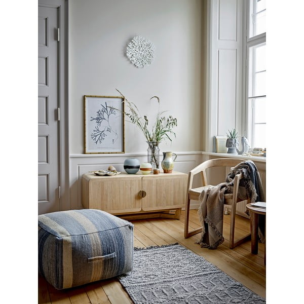 Dabīga toņa gumijkoka masīvkoka kumode 120x55x45 cm Serrone – Bloomingville-image-1