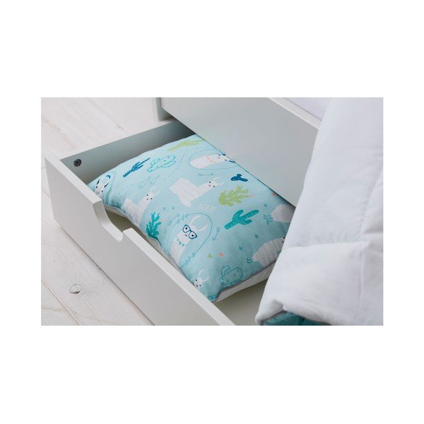 Zils dekoratīvs spilvens bērniem Pinio Llamas, 40 x 55 cm-image-1