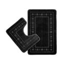 Melni vannas istabas paklājiņi (2 gab.) tualetei 50x80 cm Armoni – Catherine Lansfield