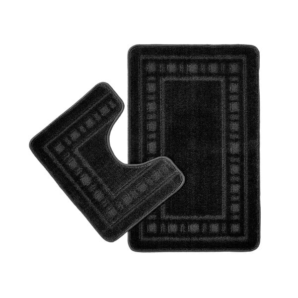 Melni vannas istabas paklājiņi (2 gab.) tualetei 50x80 cm Armoni – Catherine Lansfield