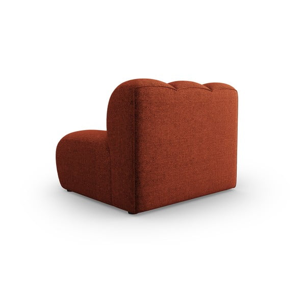 Ķieģeļu sarkans modulārais dīvāns (vidējā moduļa) Lupine – Micadoni Home-image-3