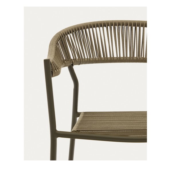 Haki mākslīgās rotangpalmas pusdienu krēsli (4 gab.) Futadera – Kave Home-image-3
