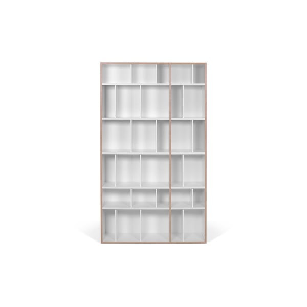 Balts grāmatplaukts, platums 108 cm Group – TemaHome