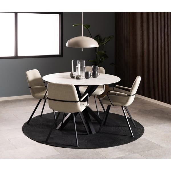 Krēmkrāsas pusdienu krēsli (2 gab.) Selina – Actona-image-2