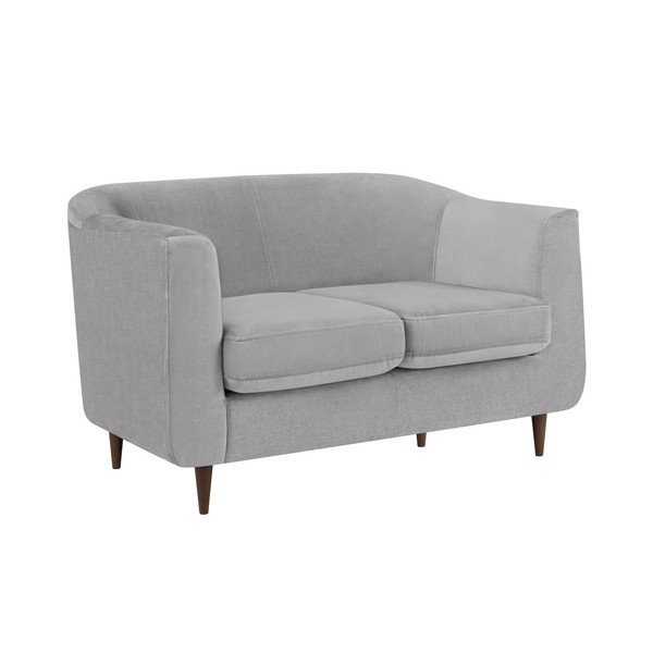Pelēks samta dīvāns Kooko Home Glam, 125 cm-image-4