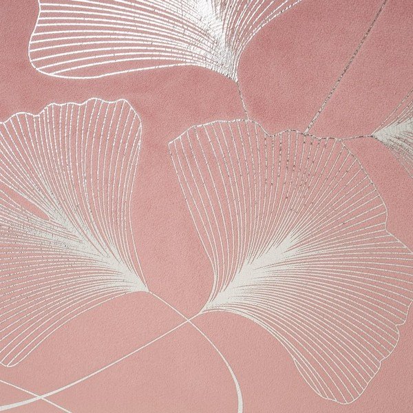 Samta dekoratīvais spilvens 45x45 cm Ginkgo Mauve – Casa Selección-image-1