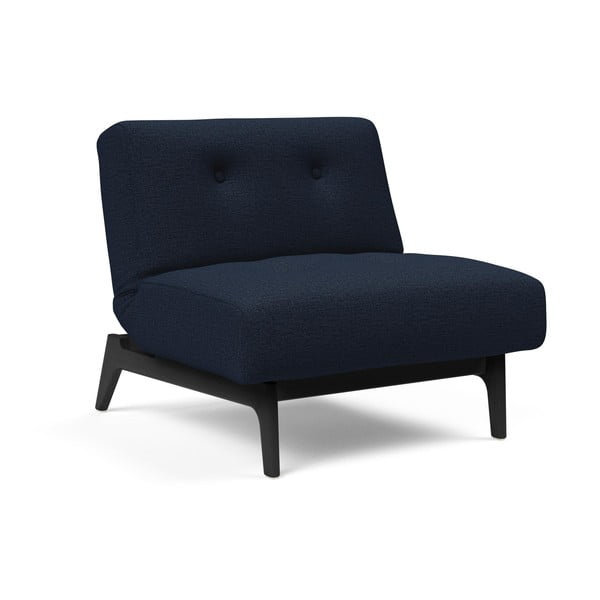 Tumši zils krēsls ar melnu pamatni Innovation Ample