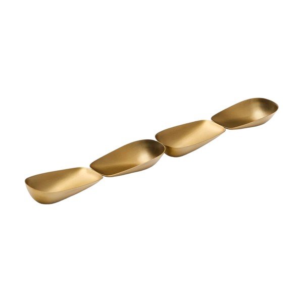 Zelta krāsas nerūsējošā tērauda servēšanas bļodiņa Aruc – Kave Home