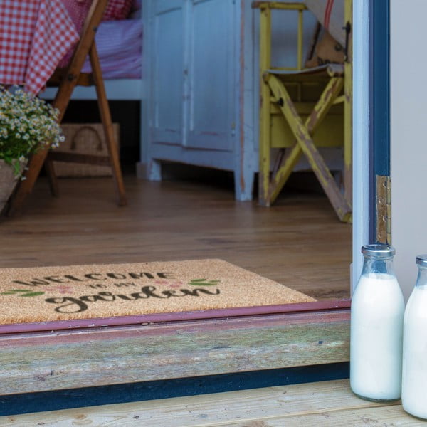 Kokosšķiedras kājslauķis 60x90 cm Welcome to My Garden – Artsy Doormats-image-4