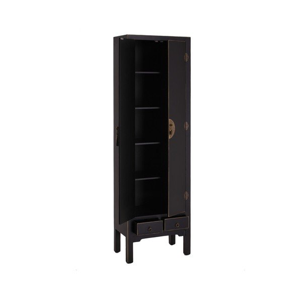 Melns drēbju skapis 55x185 cm Oriente – Ixia-image-2