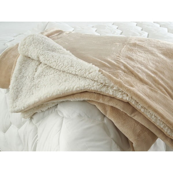 Pleds no vilnas Sherpa 150x200 cm – B.E.S.-image-1