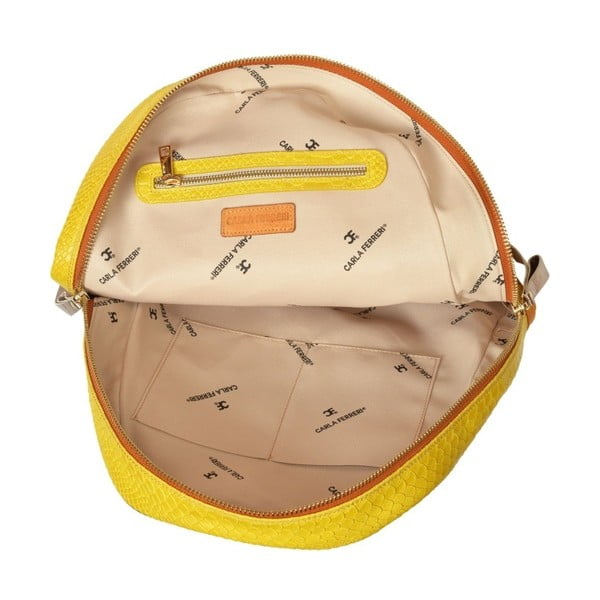 Mugursoma Carla Ferreri Cognac Giallo-image-4