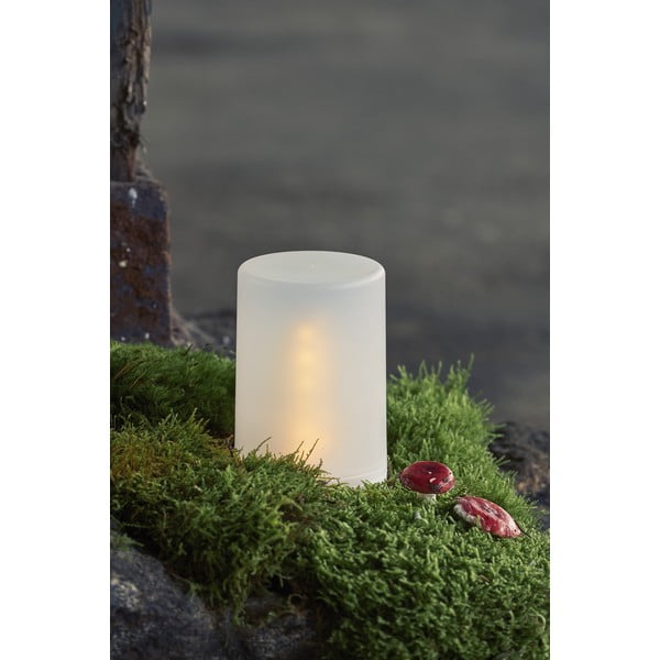 Balta āra LED gaismas dekorācija Star Trading Flame Candle, augstums 14,5 cm-image-4