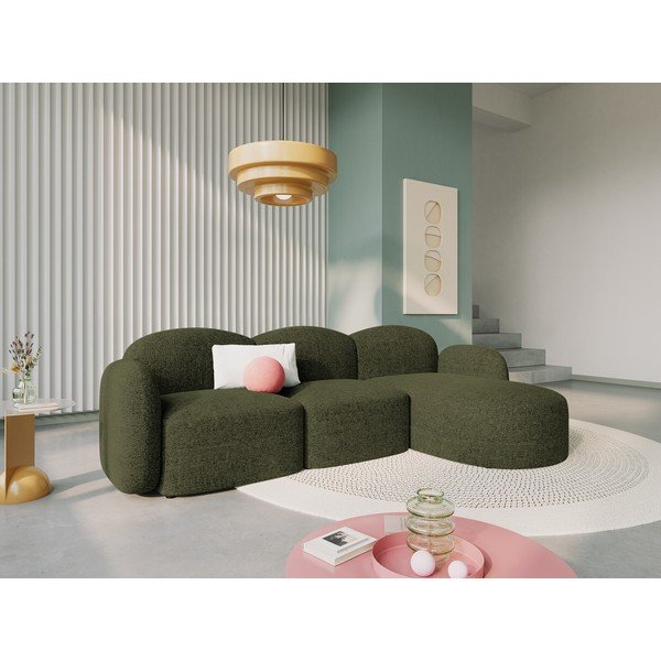 Zaļš stūra dīvāns (ar labo stūri) Blair – Micadoni Home-image-1