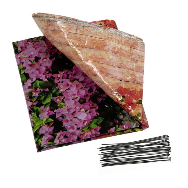 Plastmasas balkona aizslietnis 500x85 cm Flowers – Maximex-image-3