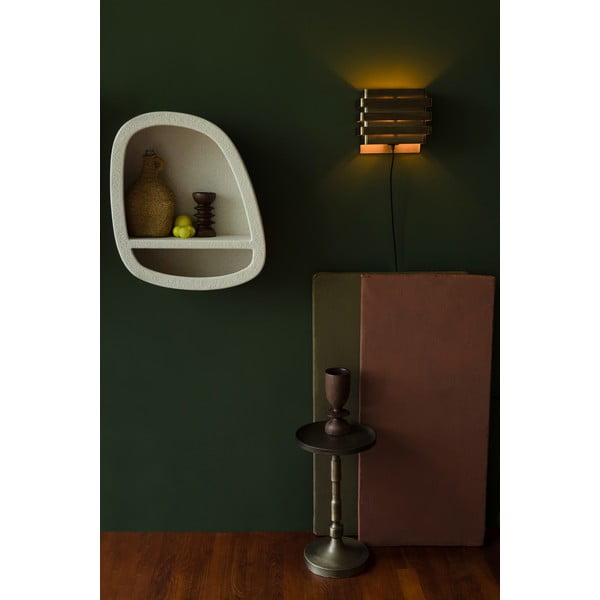 Krēmkrāsas daudzlīmeņu sienas plaukts 23 cm Veda – Dutchbone-image-1