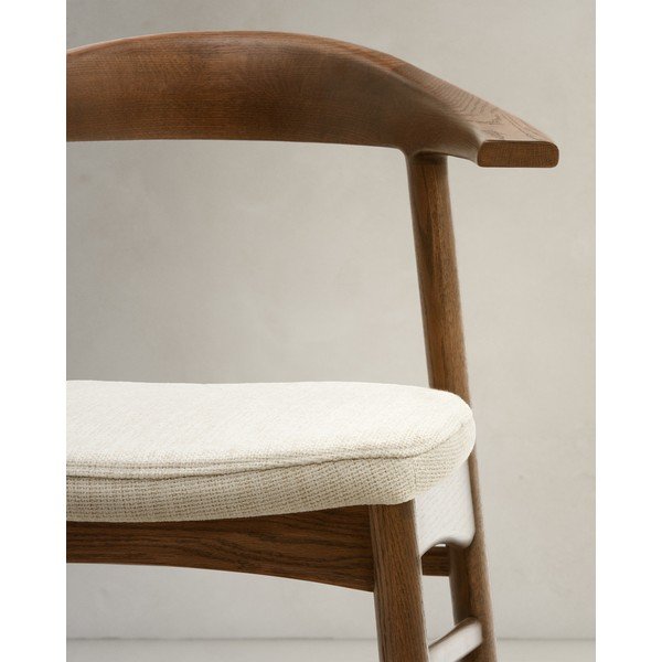 Brūns/bēšs pusdienu krēsls Timons – Kave Home-image-4