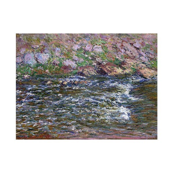 Klods Monē - Rapids uz Petite Creuse pie Fresselines, 40x30 cm