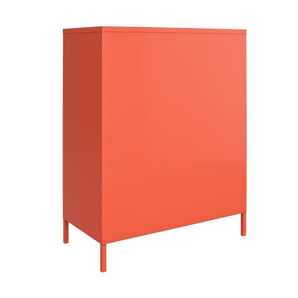 Oranžs metāla skapis Novogratz Cache, 80 x 102 cm-image-3