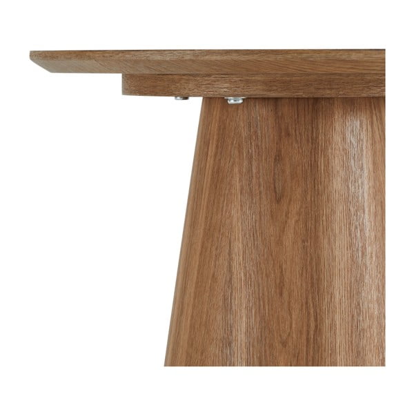 Dabīga toņa žurnālgaldiņš ar ozolkoka imitāciju ø 45 cm Tango – Furnhouse-image-3