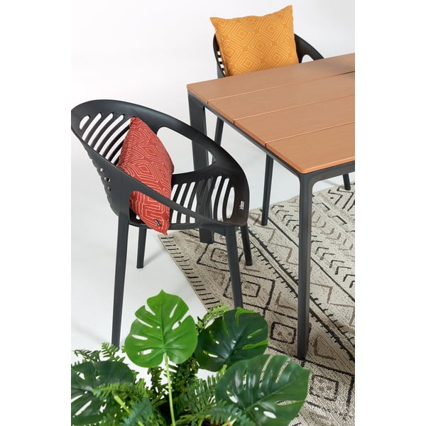 Melns dārza krēsls Bonami Essentials Joanna-image-1