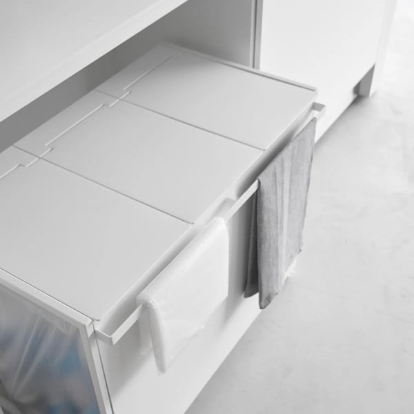 Balta atkritumu šķirošanas metāla atkritumu tvertne Tower – YAMAZAKI-image-2