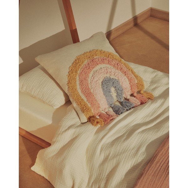 Kokvilnas bērnu spilvendrāna 45x45 cm Tadea – Kave Home-image-1