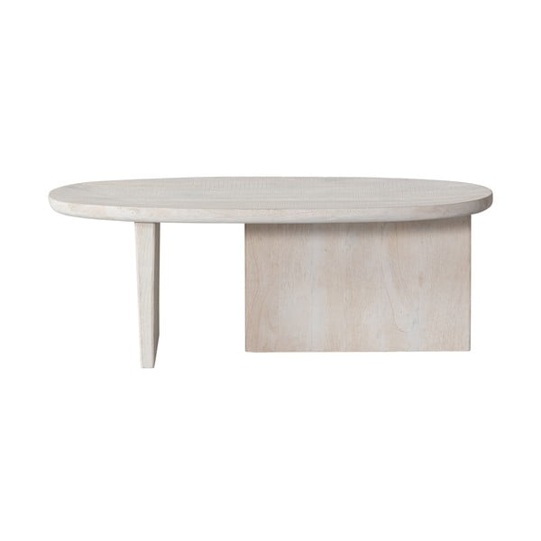 Dabīga toņa mango masīvkoka žurnālgaldiņš 110x60 cm Seam – WOOOD-image-2