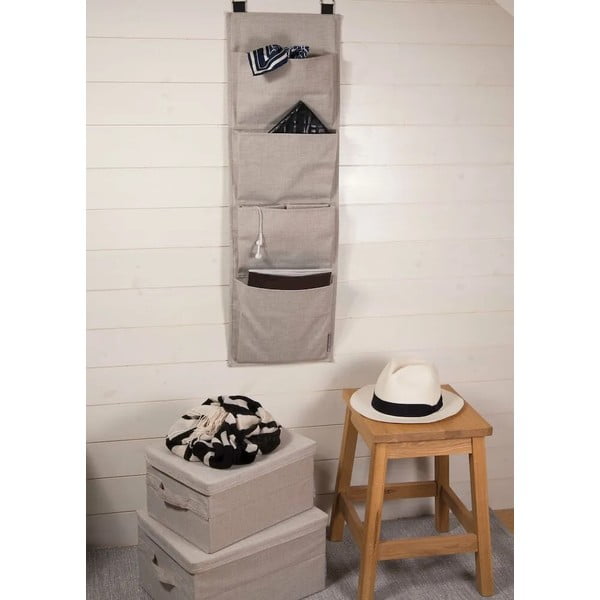 Melna tekstila uzglabāšanas kaste ar vāku 35x26x19 cm Soft Storage – Bigso-image-1