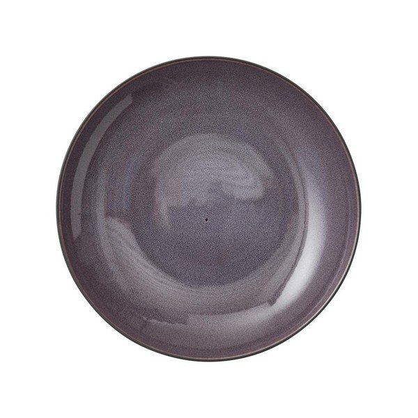 Melns akmensmasas servīzes trauks ar violetu iekšējās virsmas glazūru Bitz Mensa, diametrs 40 cm-image-3