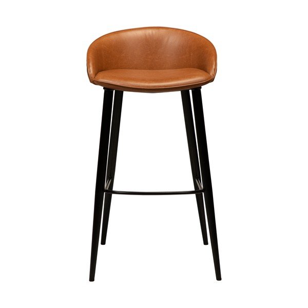 Brūns mākslīgās ādas bāra krēsls DAN-FORM Denmark Dual, augstums 91 cm-image-1