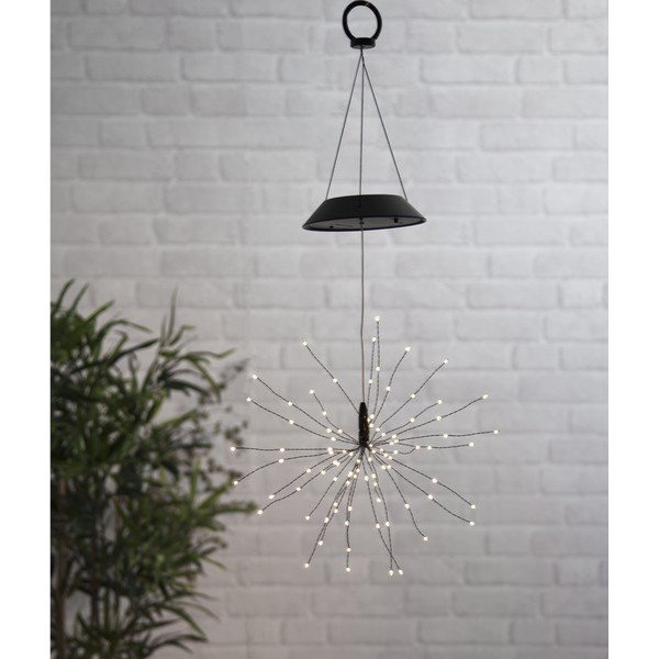 Āra LED piekarams apgaismojums ar baltām diodēm un saules baterijām Star Trading Firework, augstums 50 cm-image-3