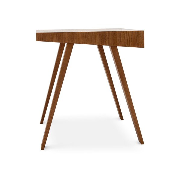 Brūns rakstāmgalds ar oša koka kājām EMKO 4.9, 140 x 70 cm-image-2