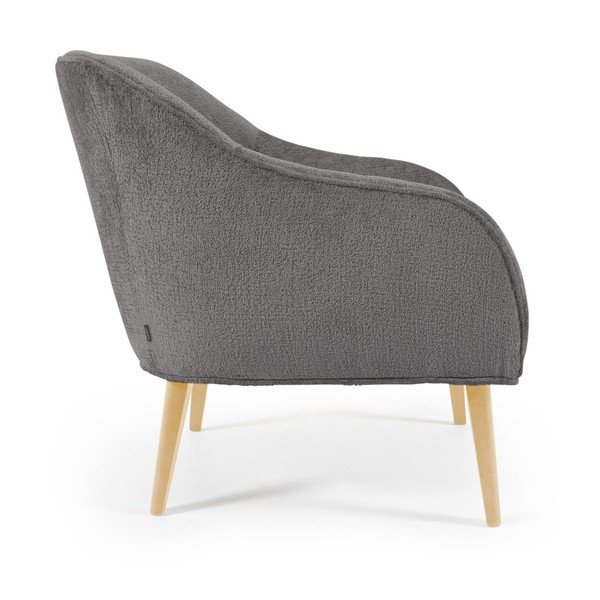 Pelēks krēsls Bobly – Kave Home-image-3