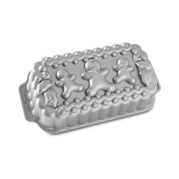 Cepšanas forma sudraba krāsā Nordic Ware Gingerbread Family, 1,4 l