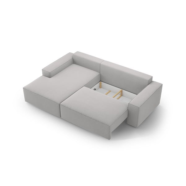 Gaiši pelēks salokāms stūra dīvāns (ar kreiso stūri) Jodie – Micadoni Home-image-4