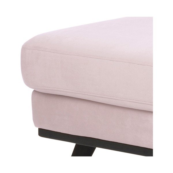 Rozā samta dīvāns Actona Norwich, kreisais stūris-image-1