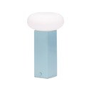 Zila metāla LED galda lampa ar regulējamu spilgtumu ar stikla abažūru (augstums 20 cm) Low – Hübsch