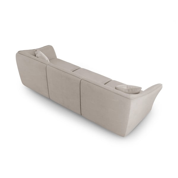 Bēšs dīvāns no buklē auduma 292 cm Tokyo – Cosmopolitan Design-image-2