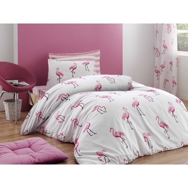 Gultas veļa vienai gultai Flamingo, 140 x 200 cm