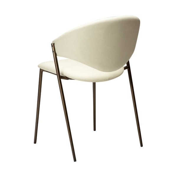 Ziloņkaula krāsas mākslīgās ādas pusdienu krēsls Zone – DAN-FORM Denmark-image-4